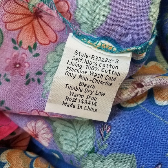 Johnny Was Rainbow Field Ruffle Tank Dress - Picture 9 of 10